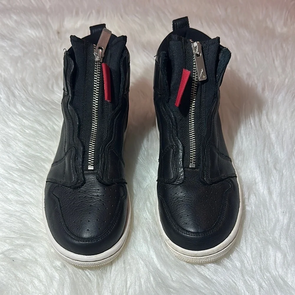 Nike Black and White AirJordan Retro zip